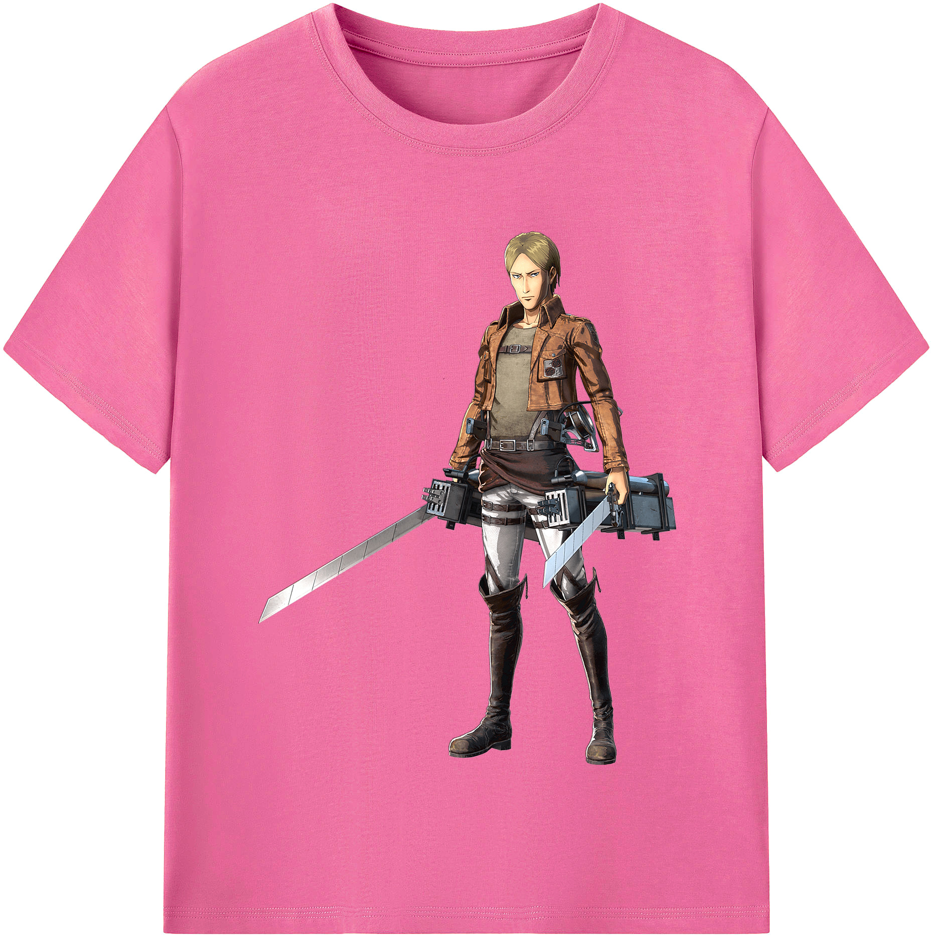 （画像用） 進撃の巨人 Attack on Titan レディースカジュアルプリントTシャツ（綿100％）